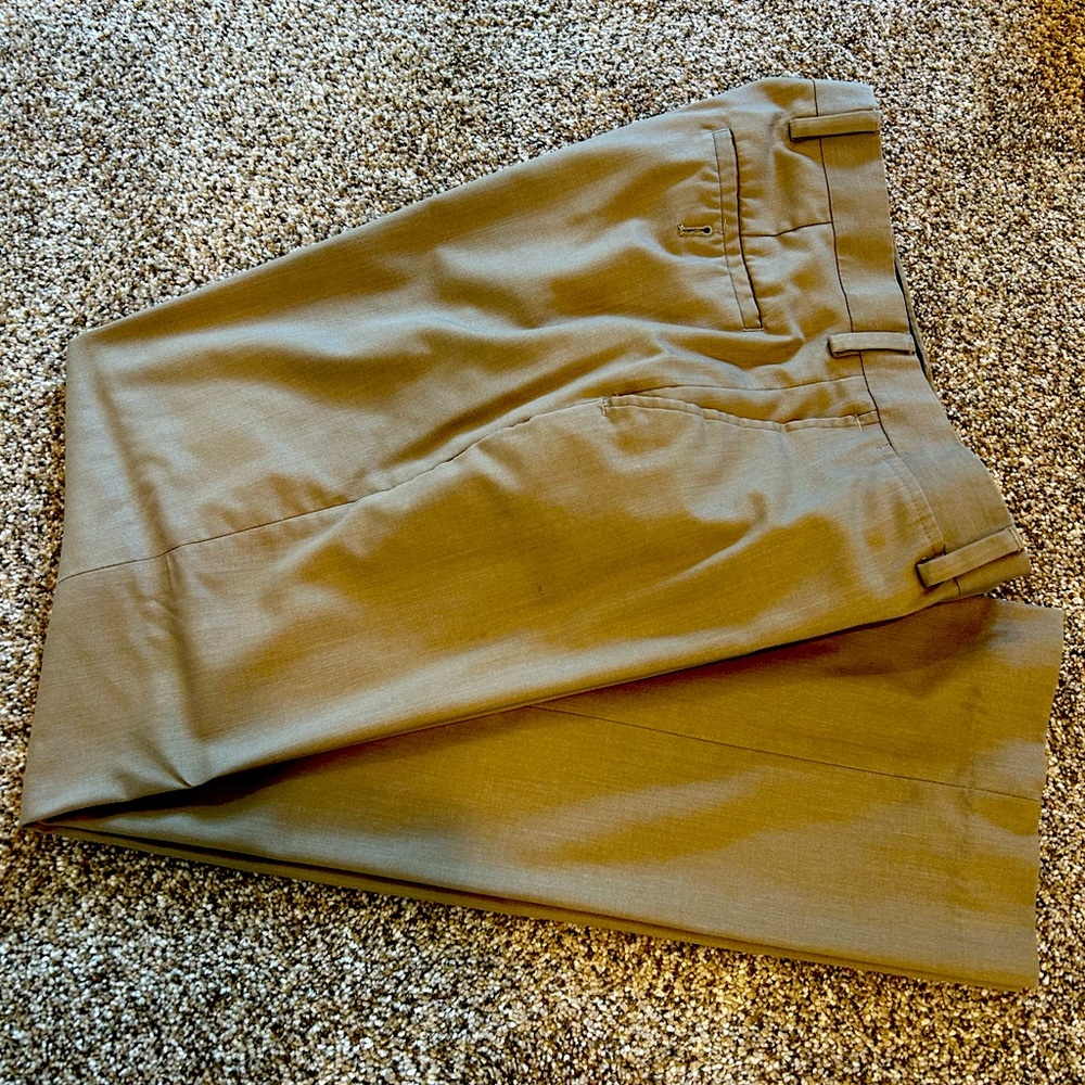 33” waist 32” inseam tan slacks.